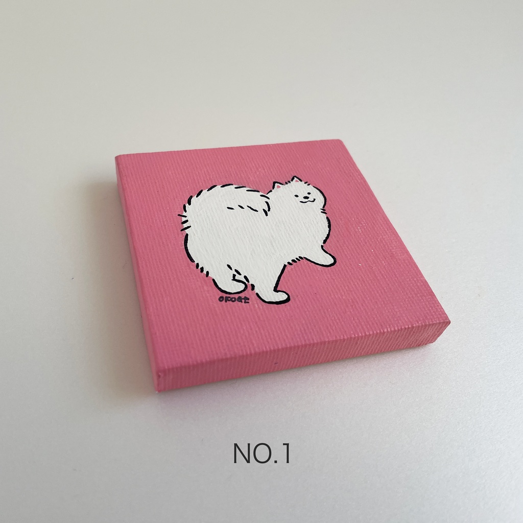 ミニ原画「もふもふおしり」