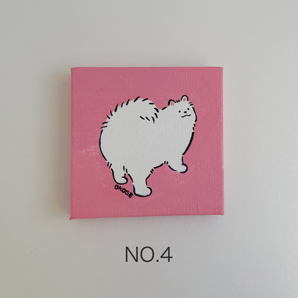 ミニ原画「もふもふおしり」