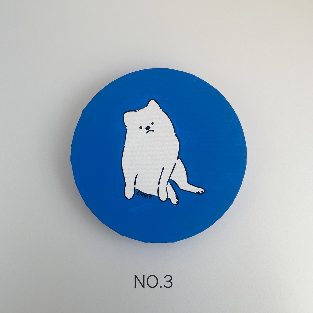 丸い原画「あのこ」