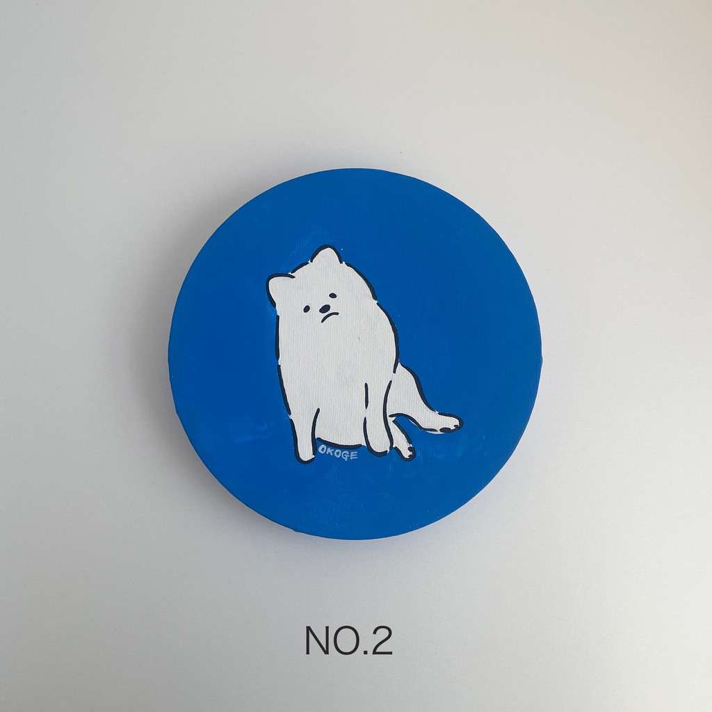 丸い原画「あのこ」