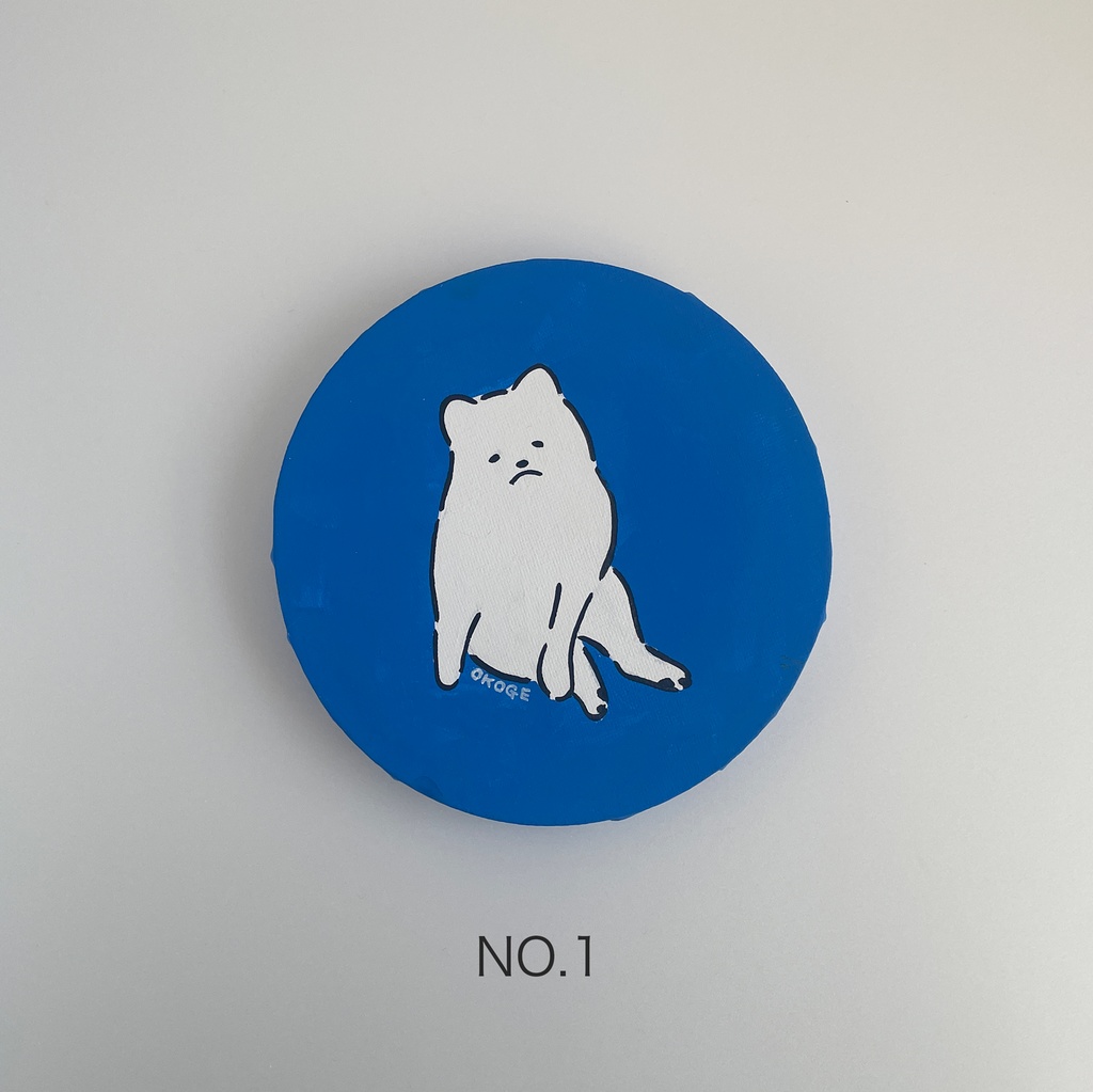 丸い原画「あのこ」