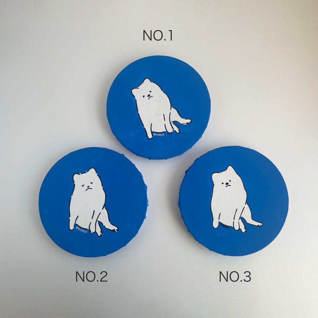 丸い原画「あのこ」