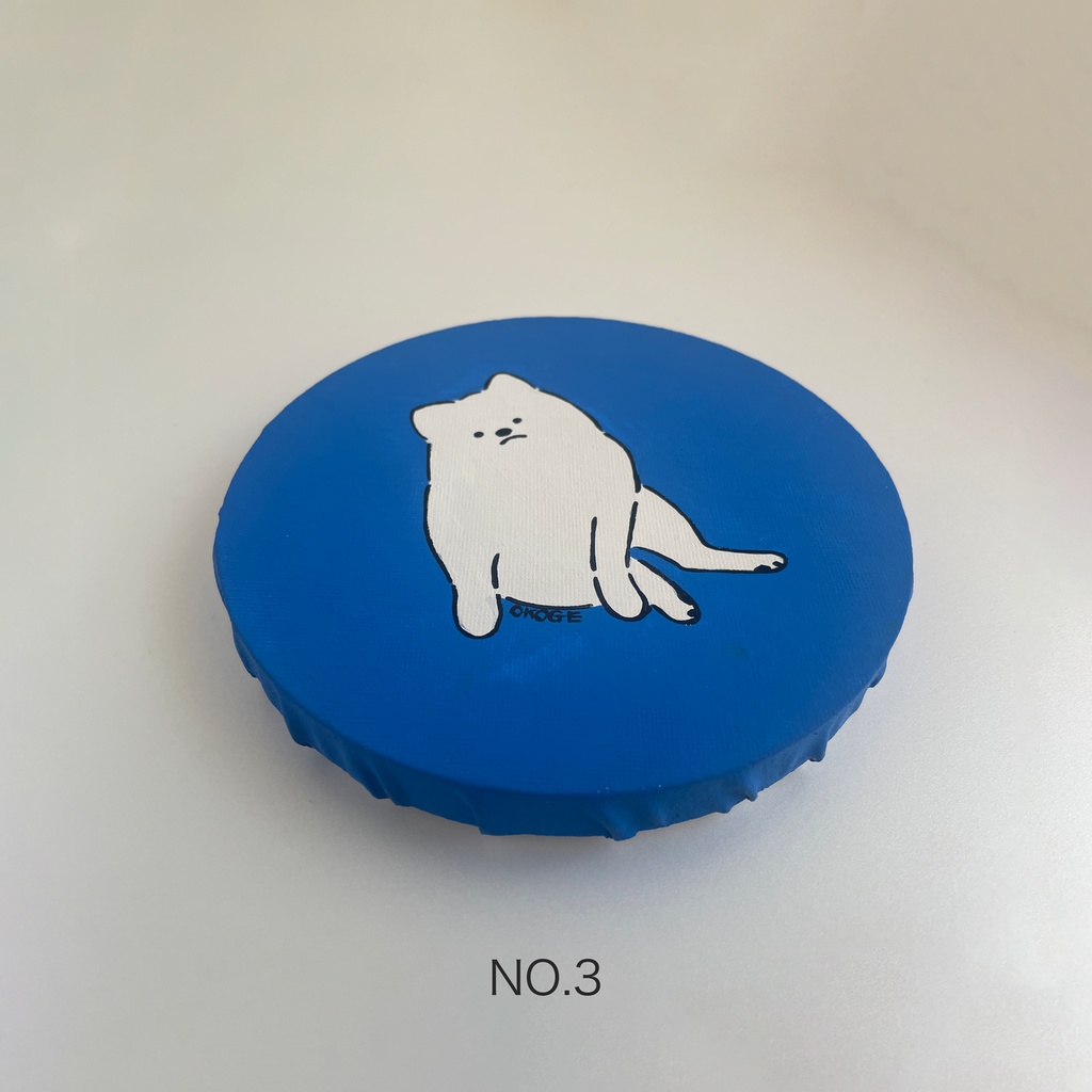 丸い原画「あのこ」