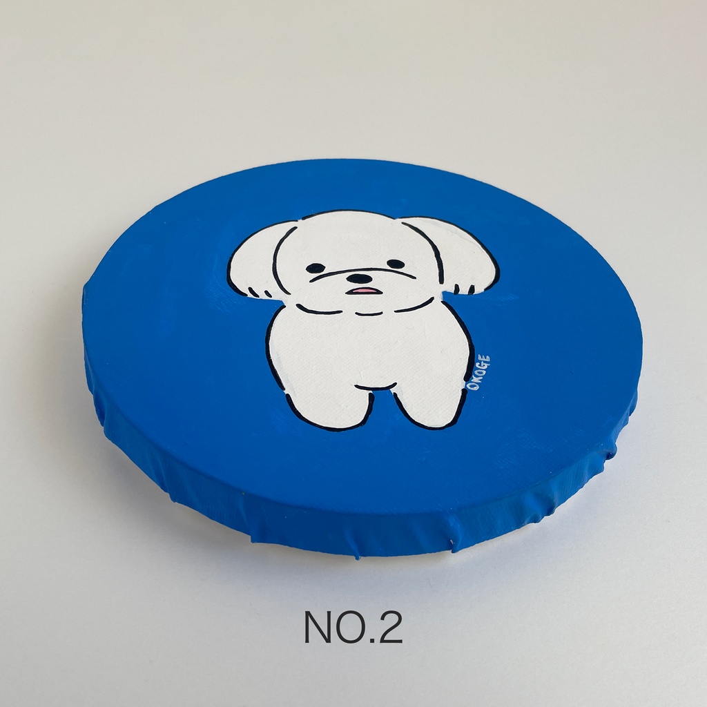 丸い原画「いいたげ」