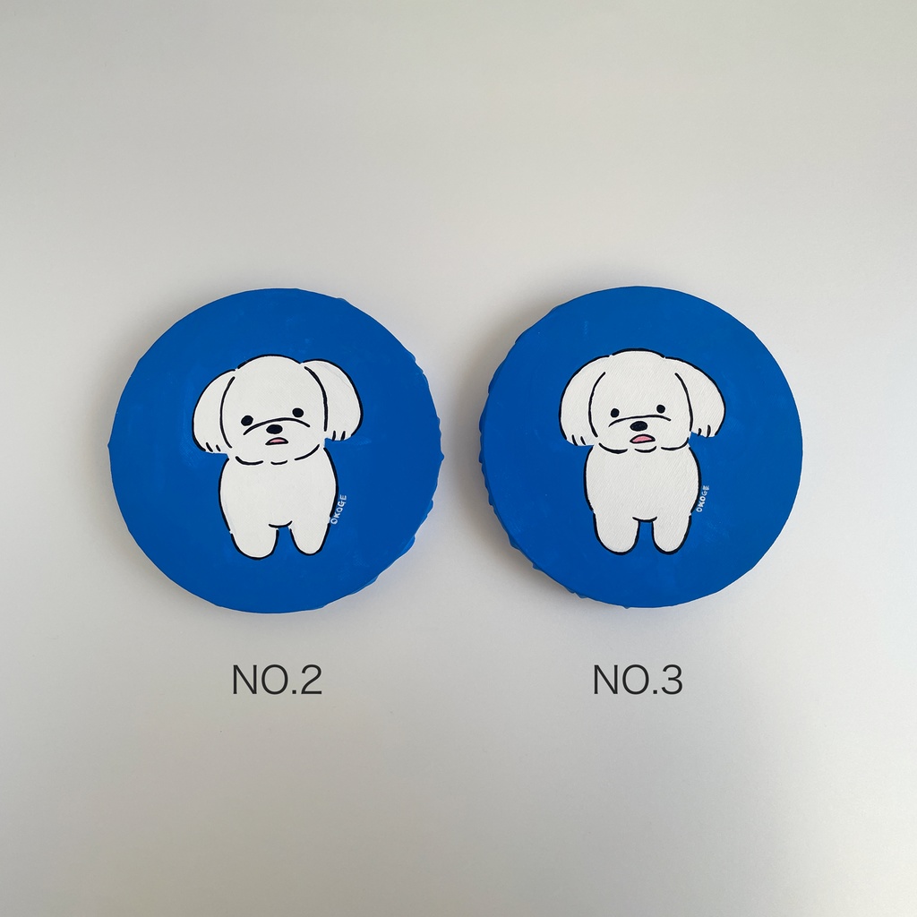 丸い原画「いいたげ」