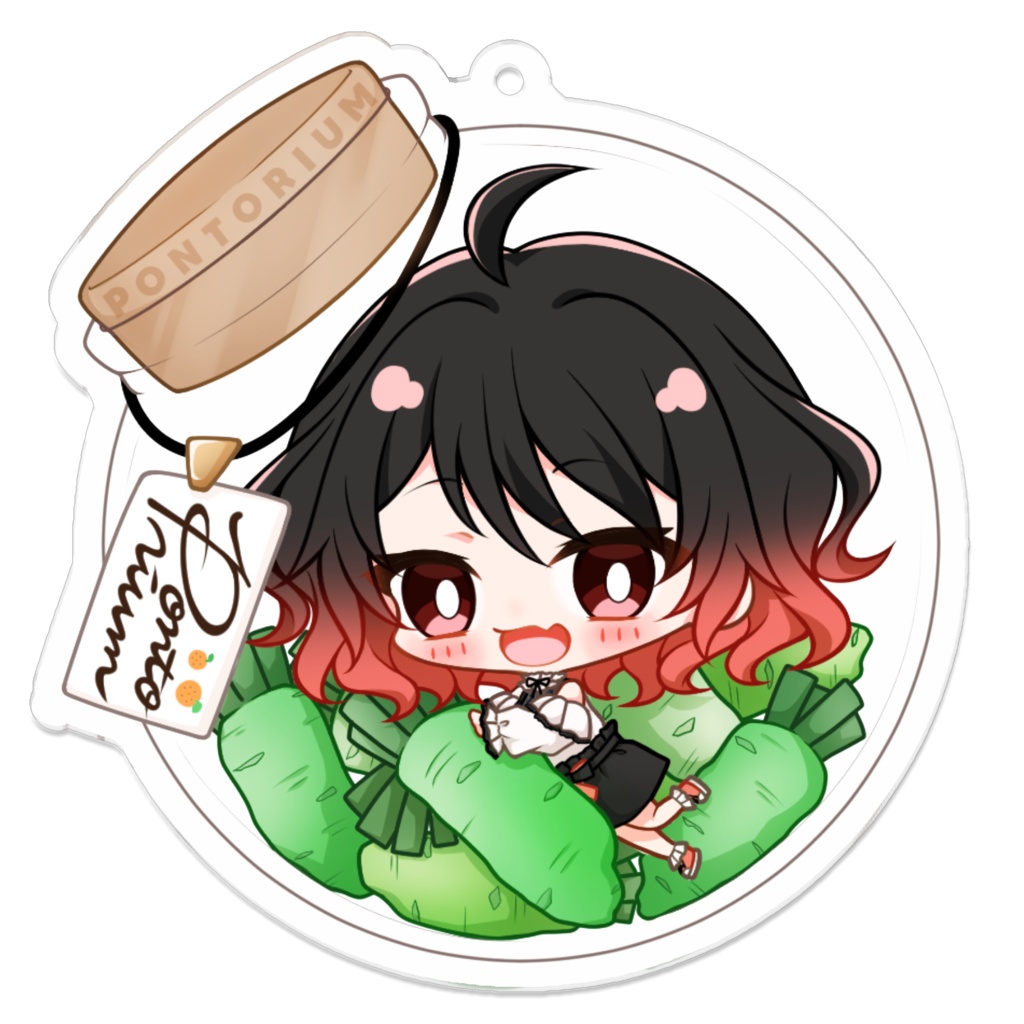 登録者1000人記念アクリルキーホルダー