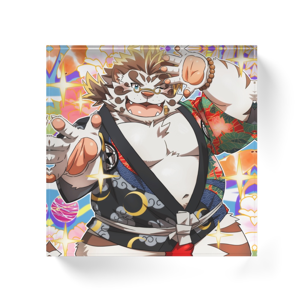 法被リチョウアクリルブロック