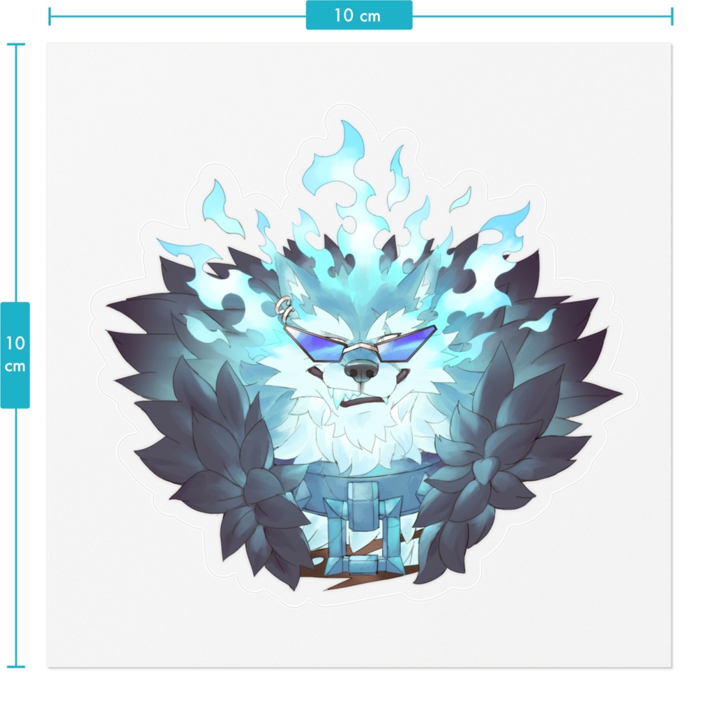 ダークウルフフレディステッカー