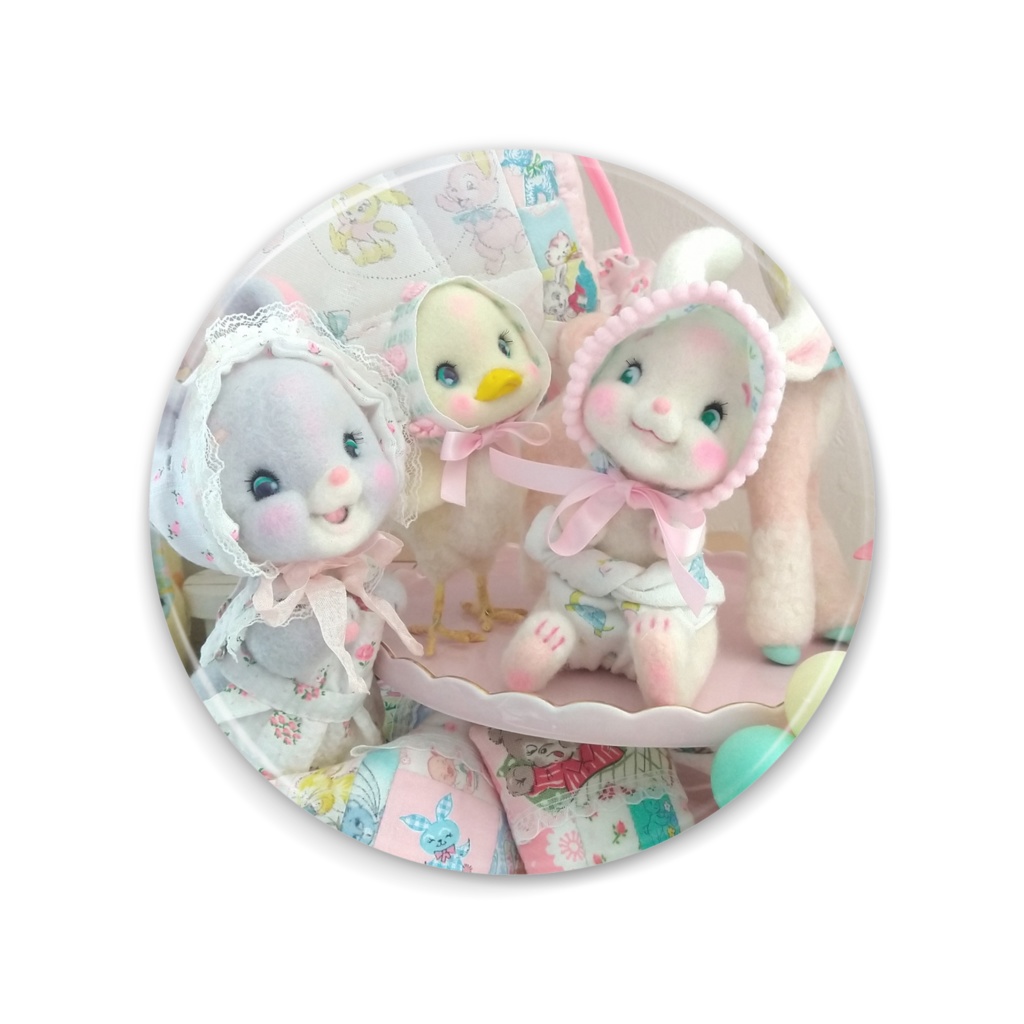 白うさちゃんたちのミラー