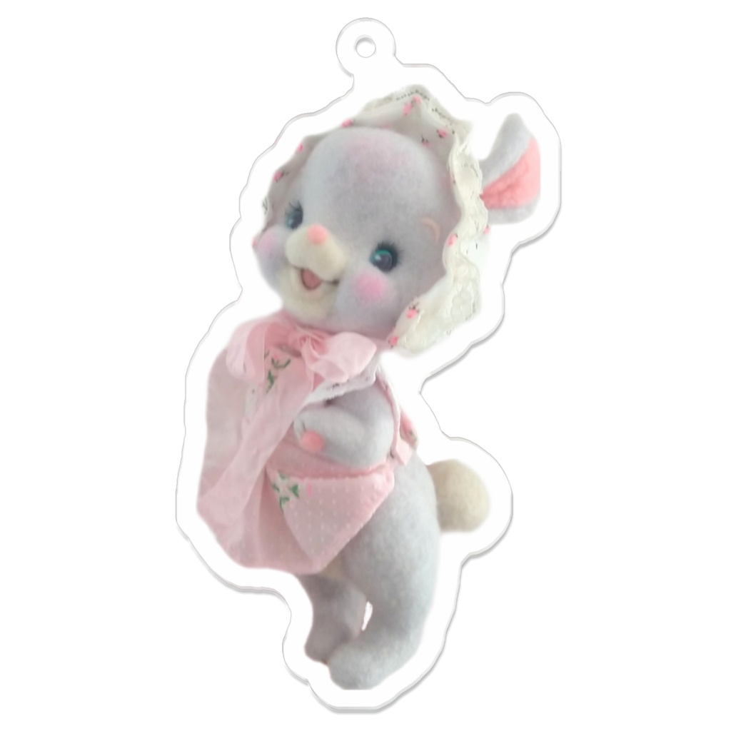 エプロンバニーちゃんのアクリルキーホルダー