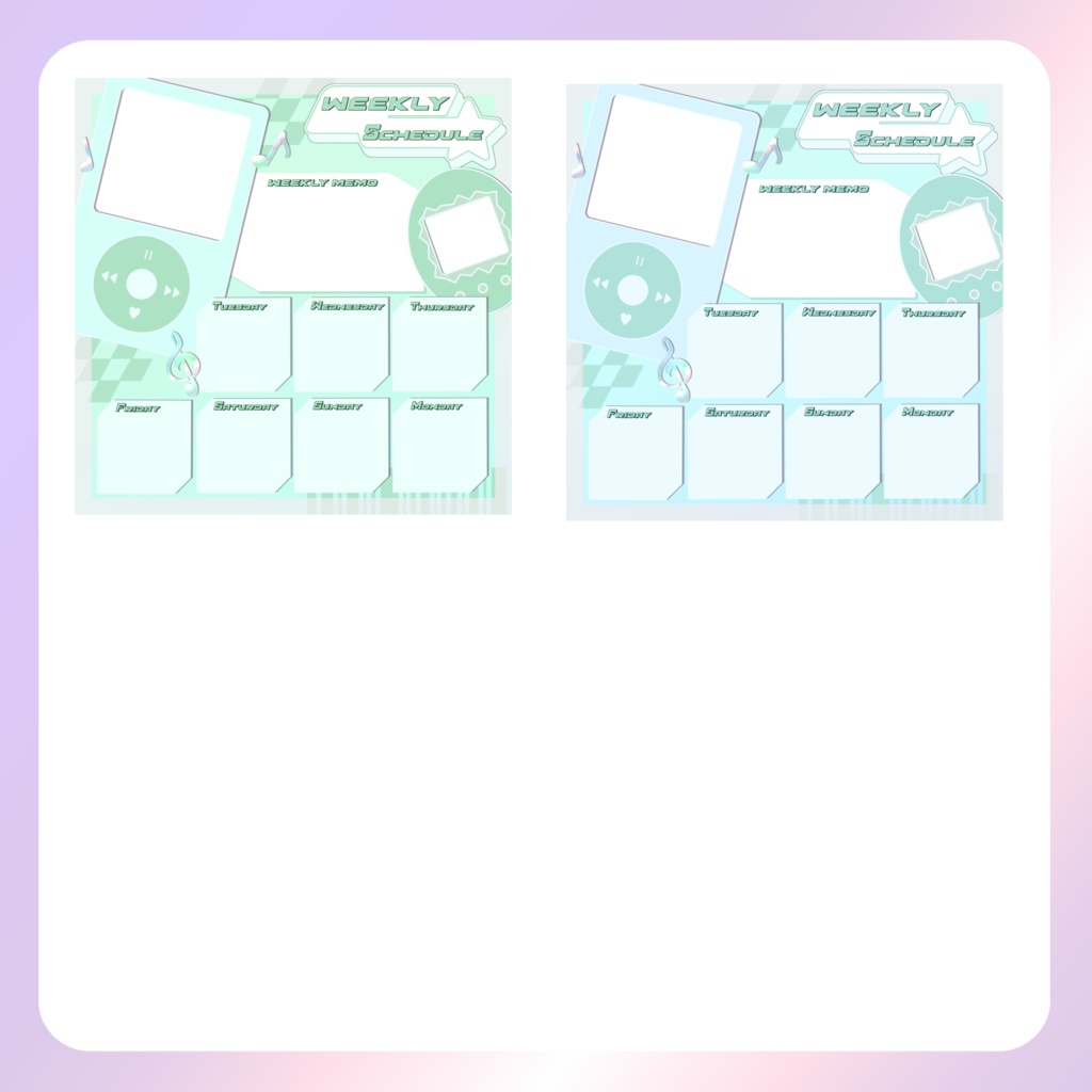 【配信素材】Y2K週間スケジュール