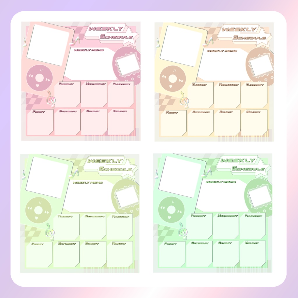 【配信素材】Y2K週間スケジュール