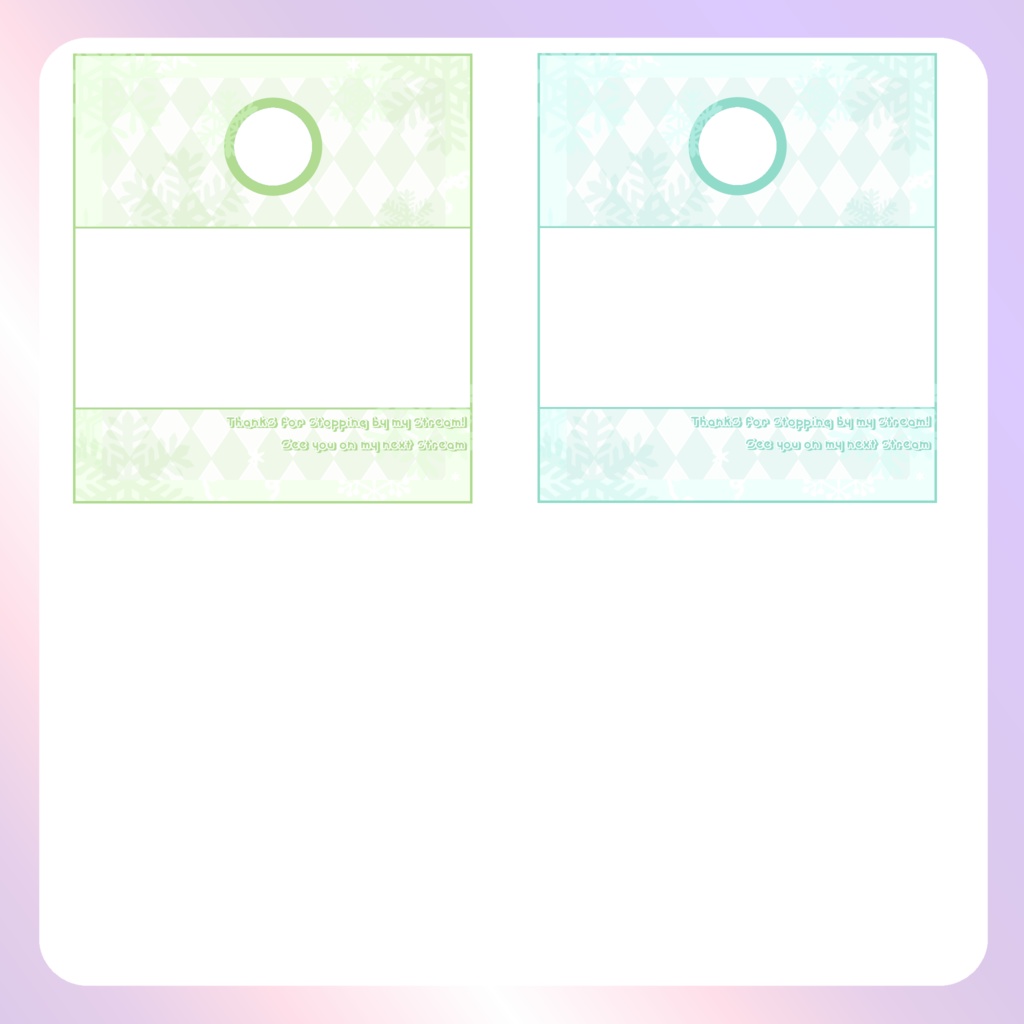 【IRIAM素材】SNOWFLAKEリザルトフレーム