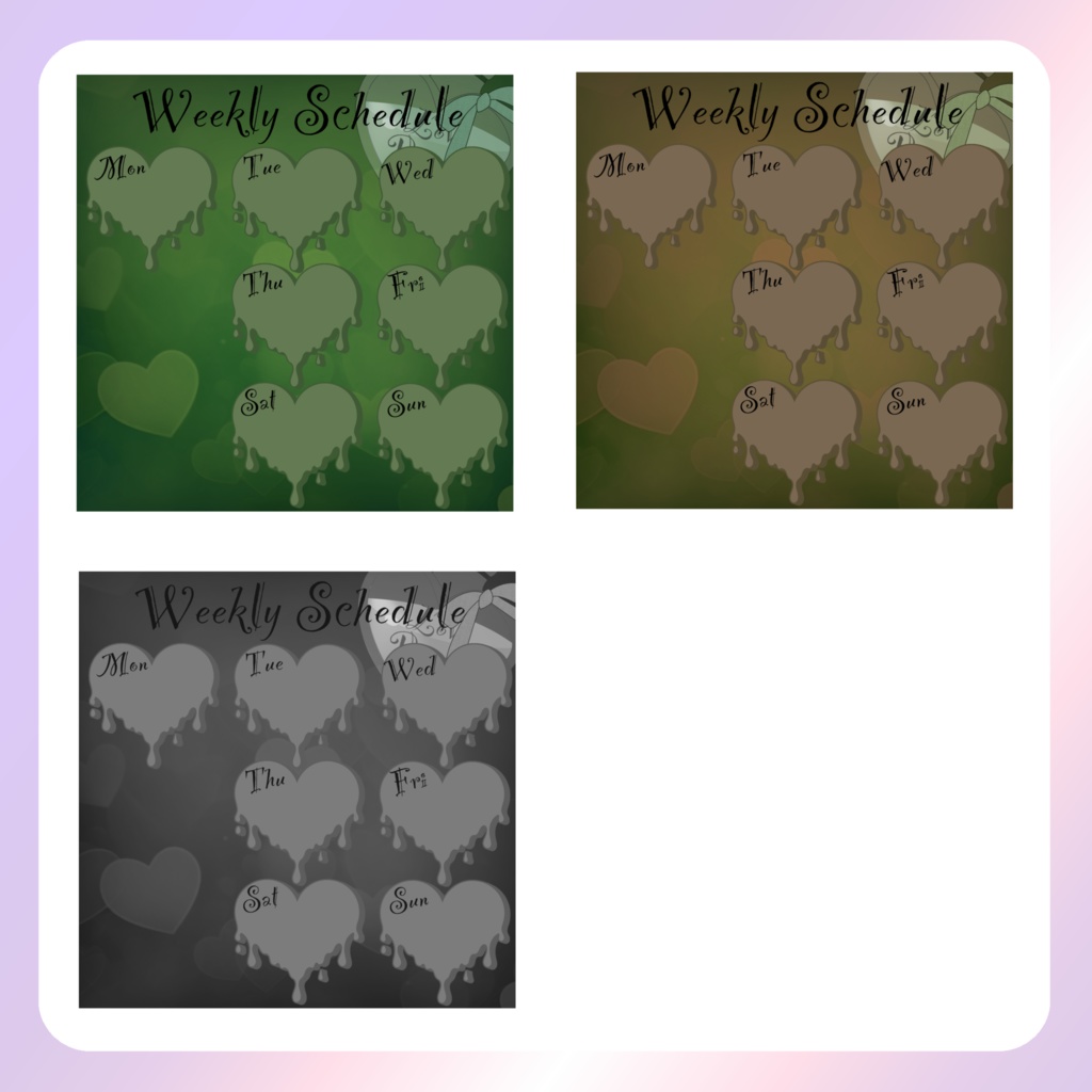 【配信素材】Lovepoison週間スケジュール