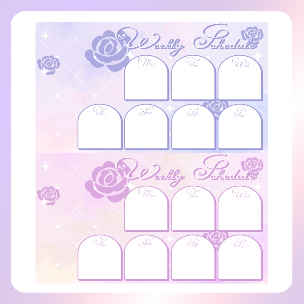 【配信素材】バラ週間スケジュール