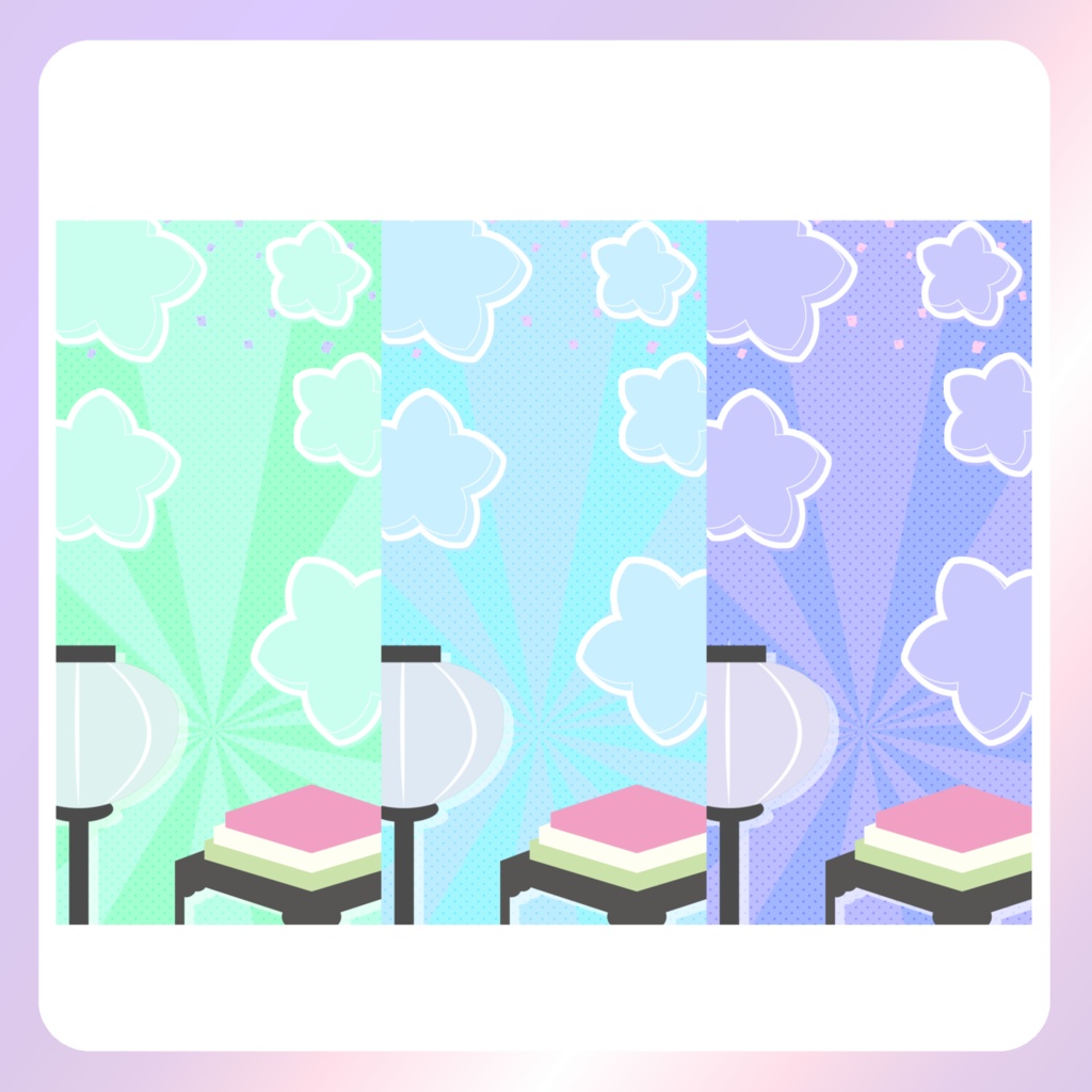 【ひな祭り素材】③スマホ壁紙