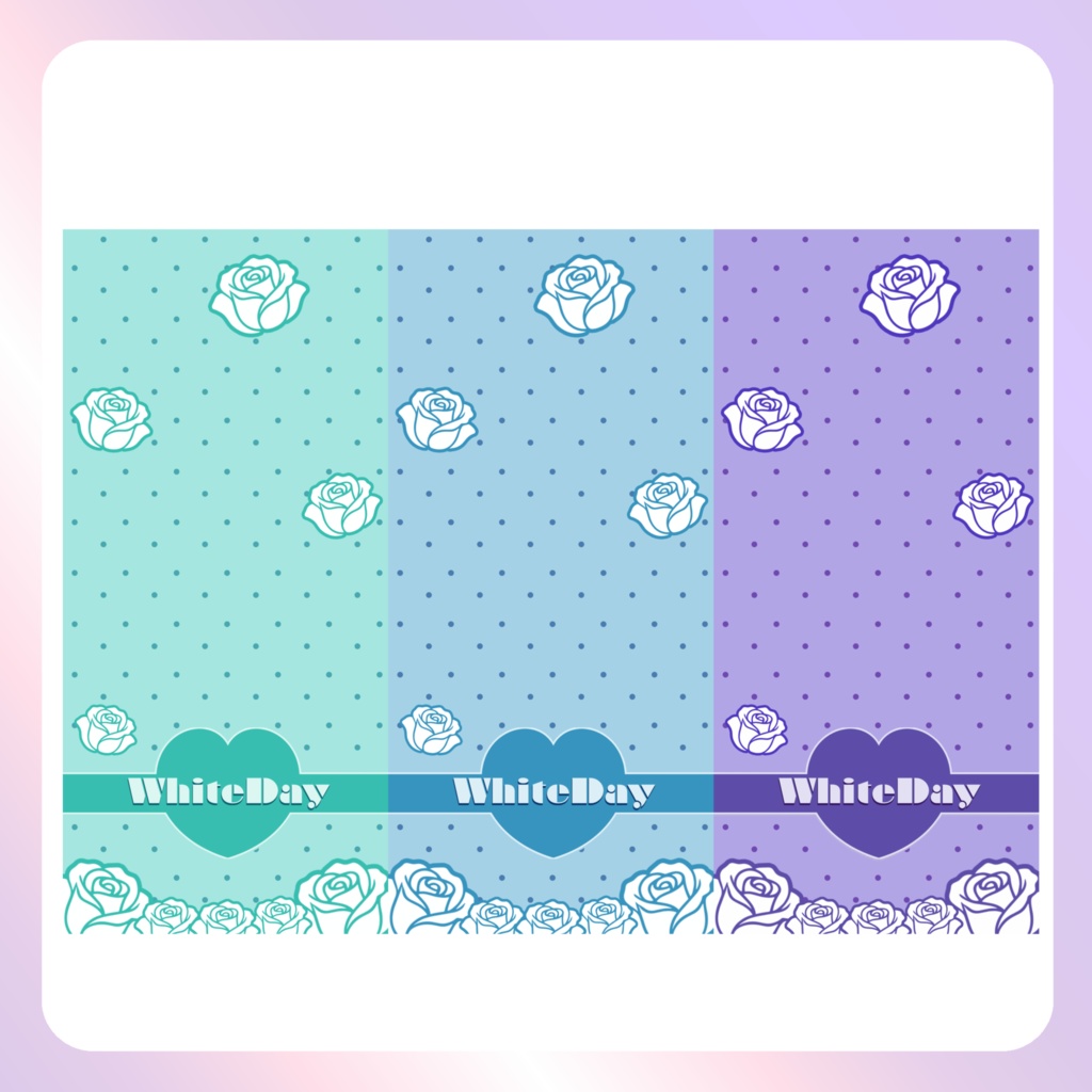 【ホワイトデー素材】②スマホ壁紙