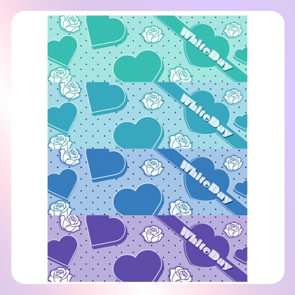 【ホワイトデー素材】④Xヘッダー