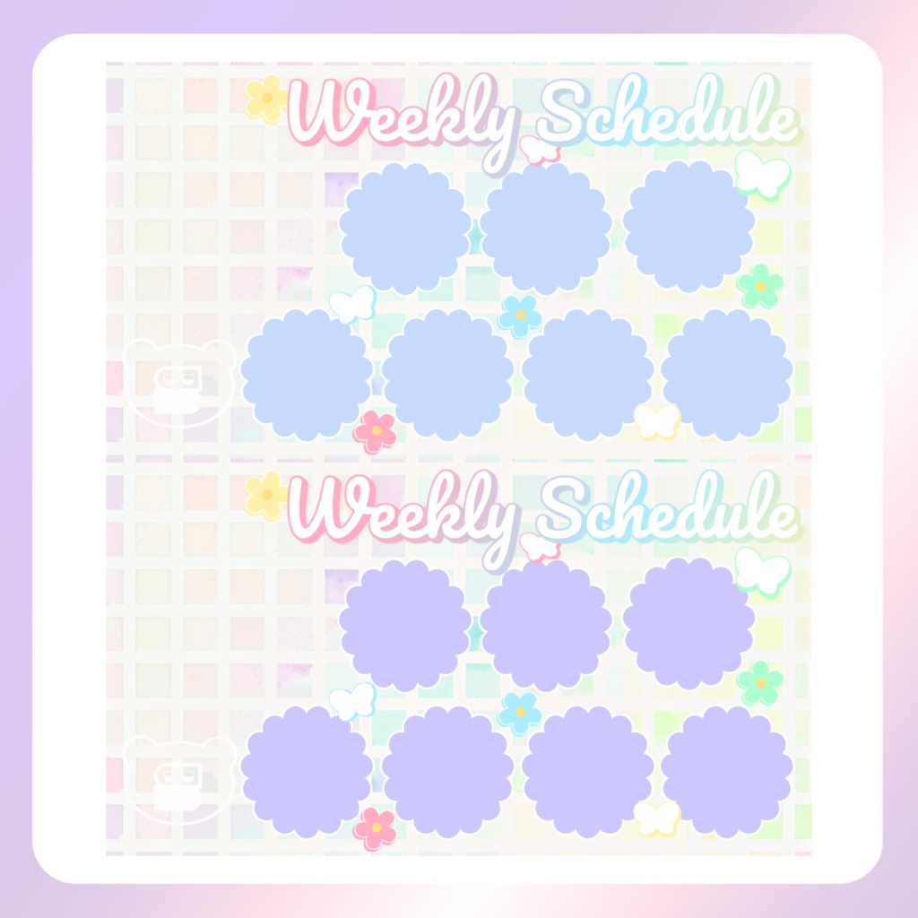 【イースター素材】②週間スケジュール