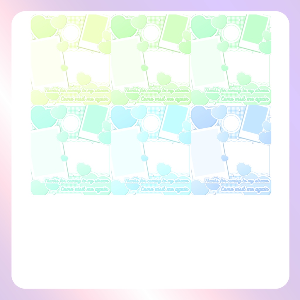 【配信素材】ギンガムチェック リザルトフレーム