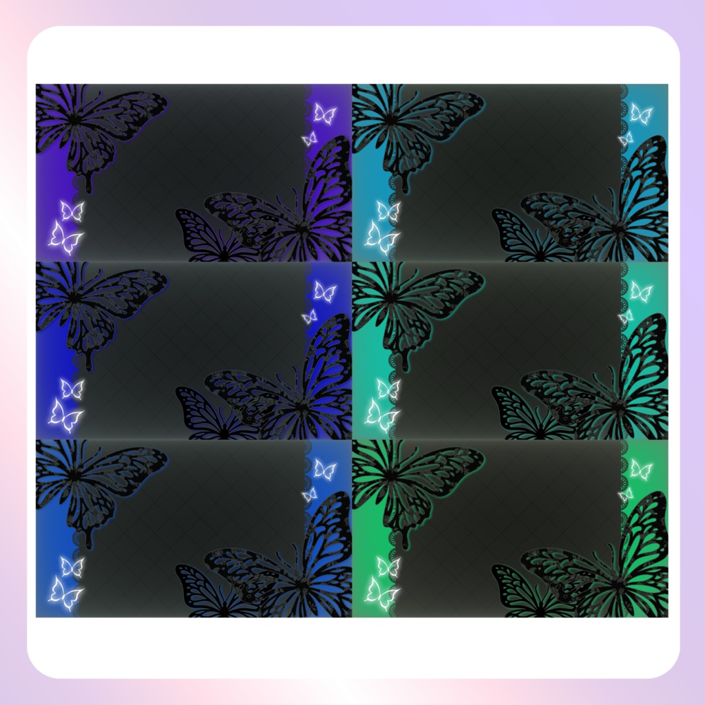 【配信素材】バタフライPC壁紙