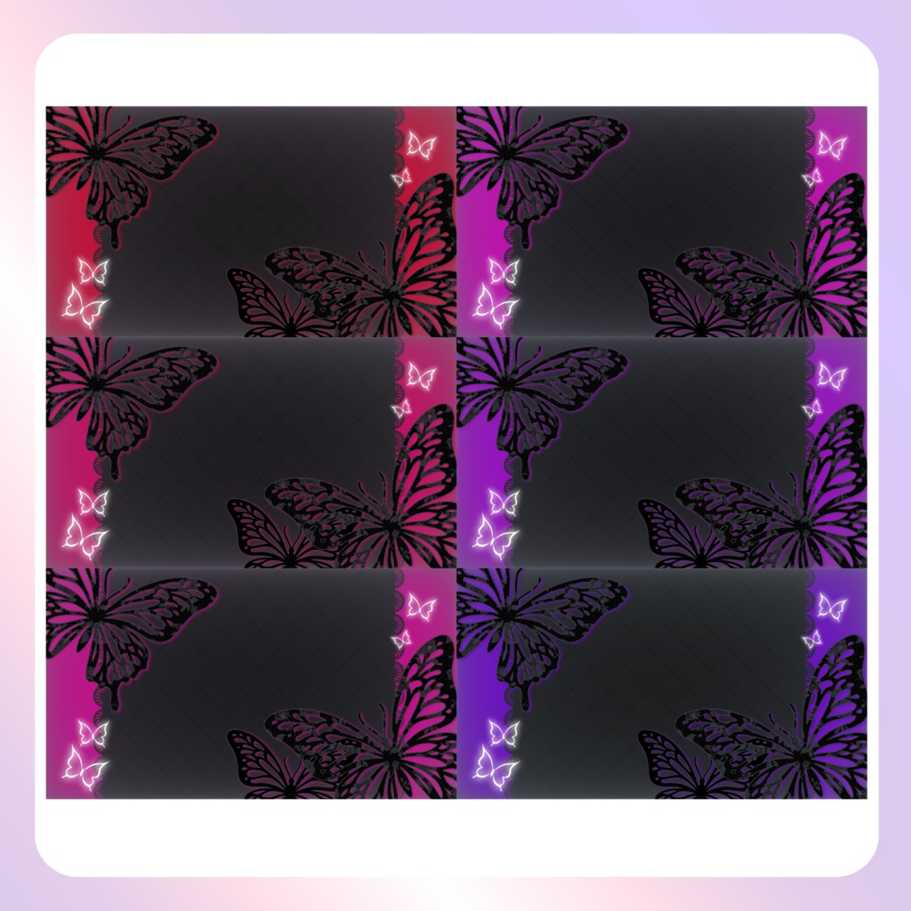 【配信素材】バタフライPC壁紙