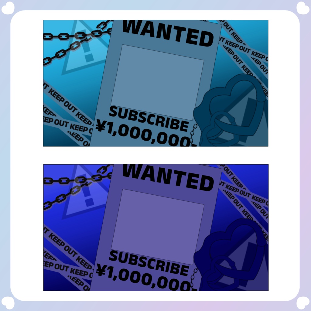 【配信素材】WANTED!チャンネルアート