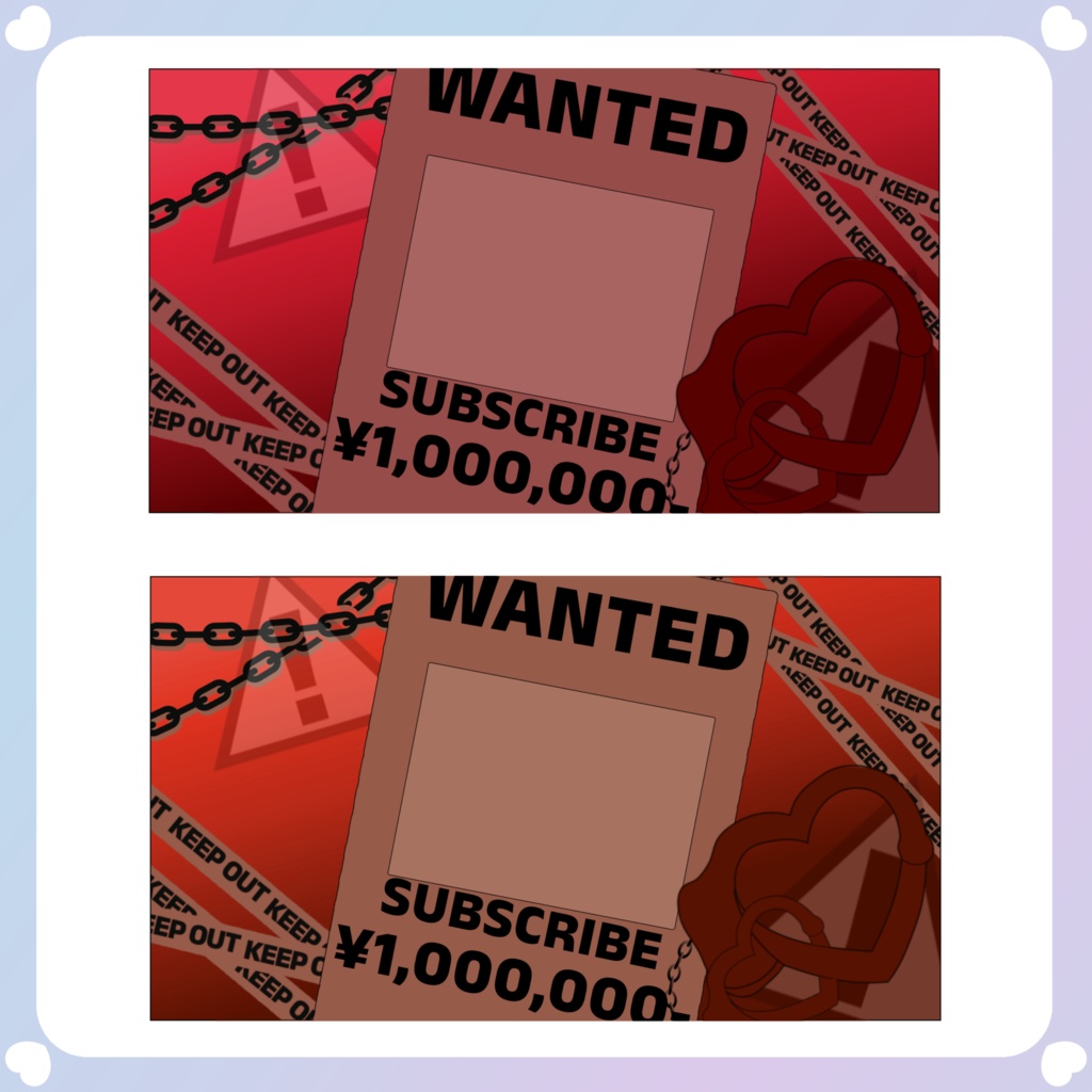 【配信素材】WANTED!チャンネルアート