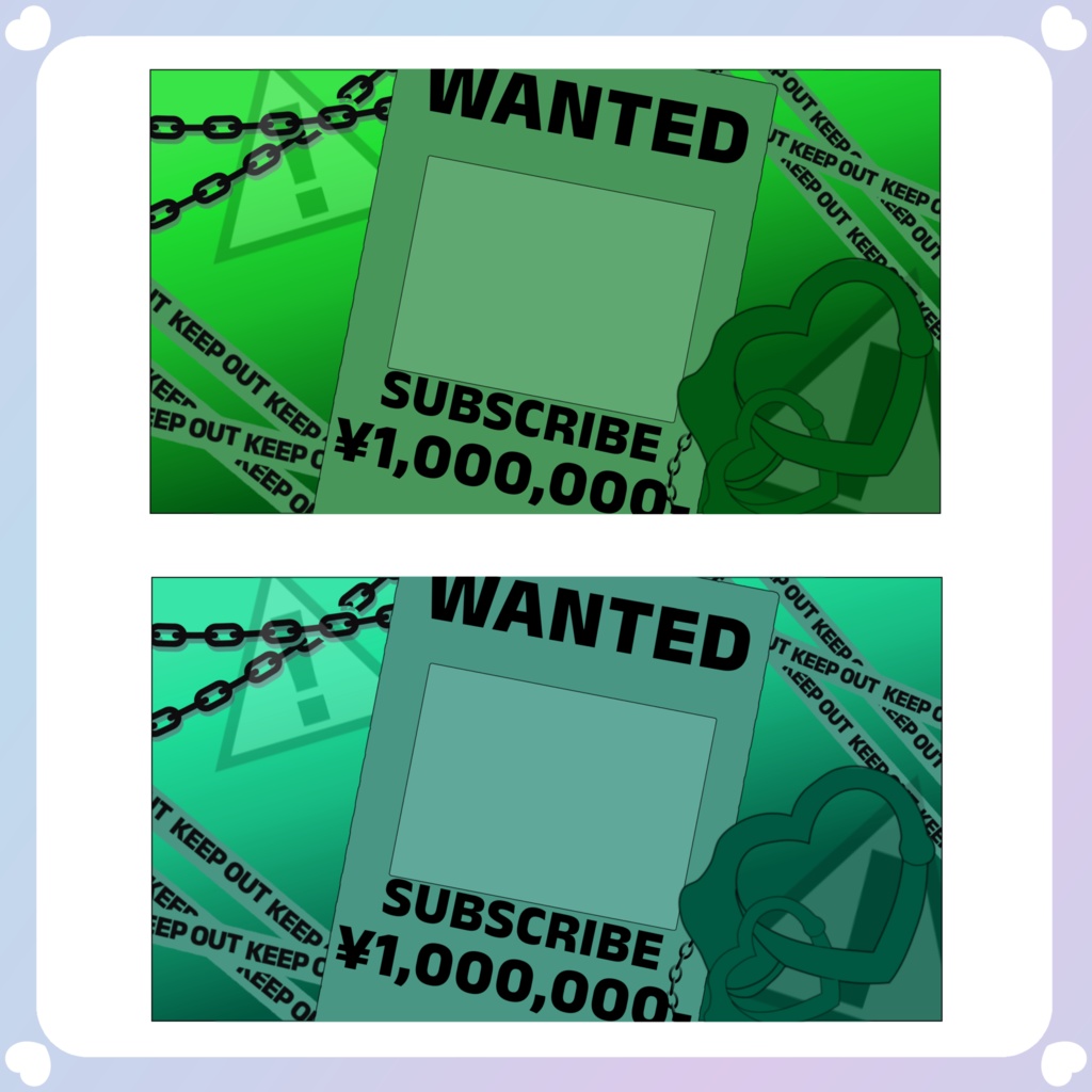 【配信素材】WANTED!チャンネルアート