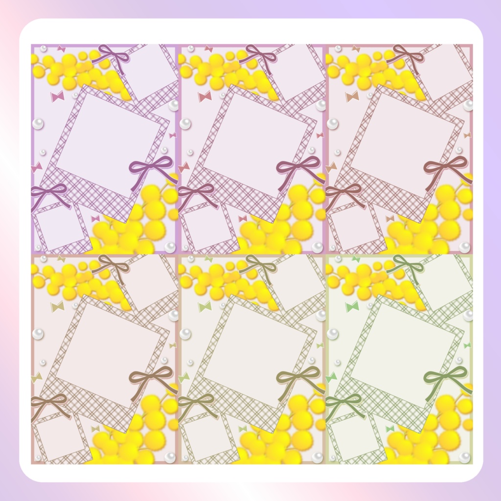 【配信素材】チェックとリボンのてぇてぇネップリ