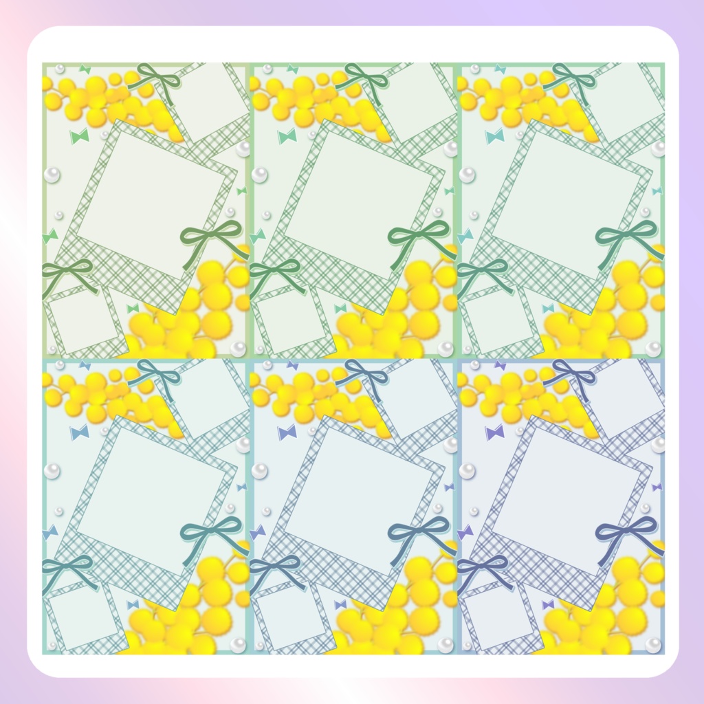 【配信素材】チェックとリボンのてぇてぇネップリ