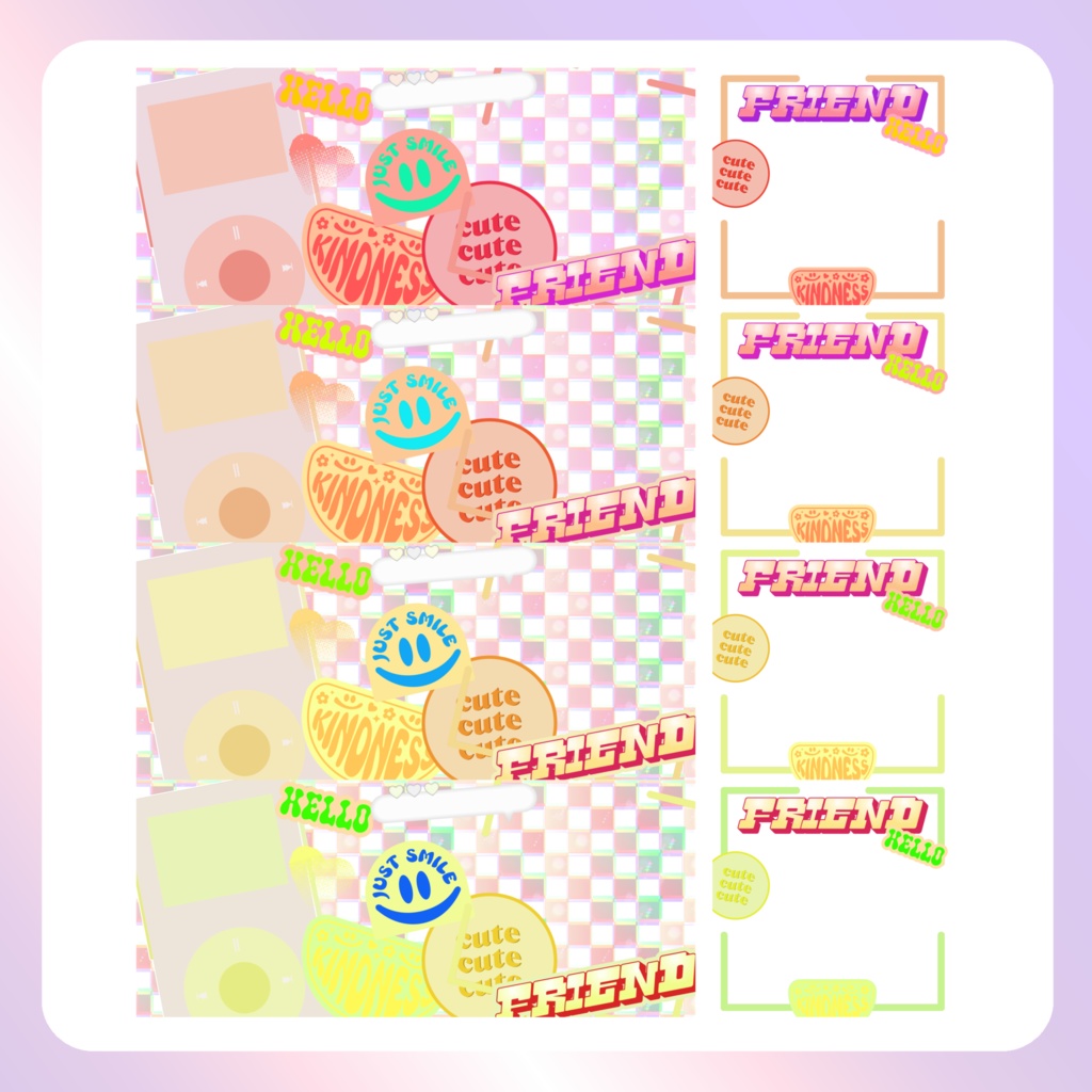 【IRIAM素材】 Y2Kリングヘッダー