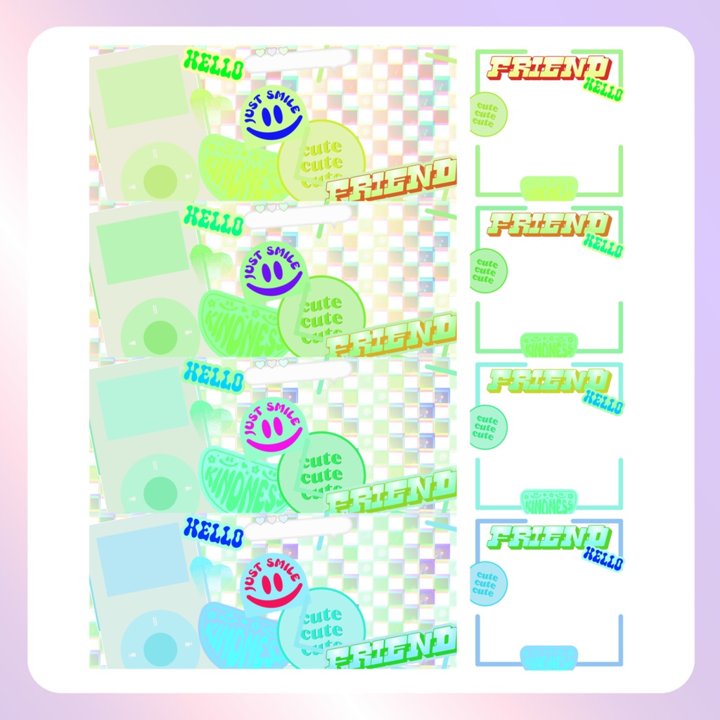 【IRIAM素材】 Y2Kリングヘッダー