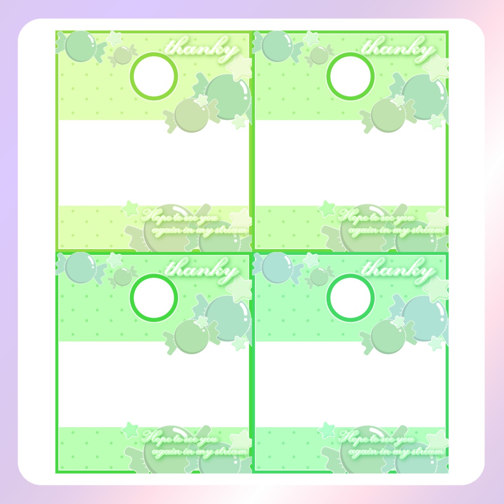 【IRIAM素材】キャンディリザルトフレーム