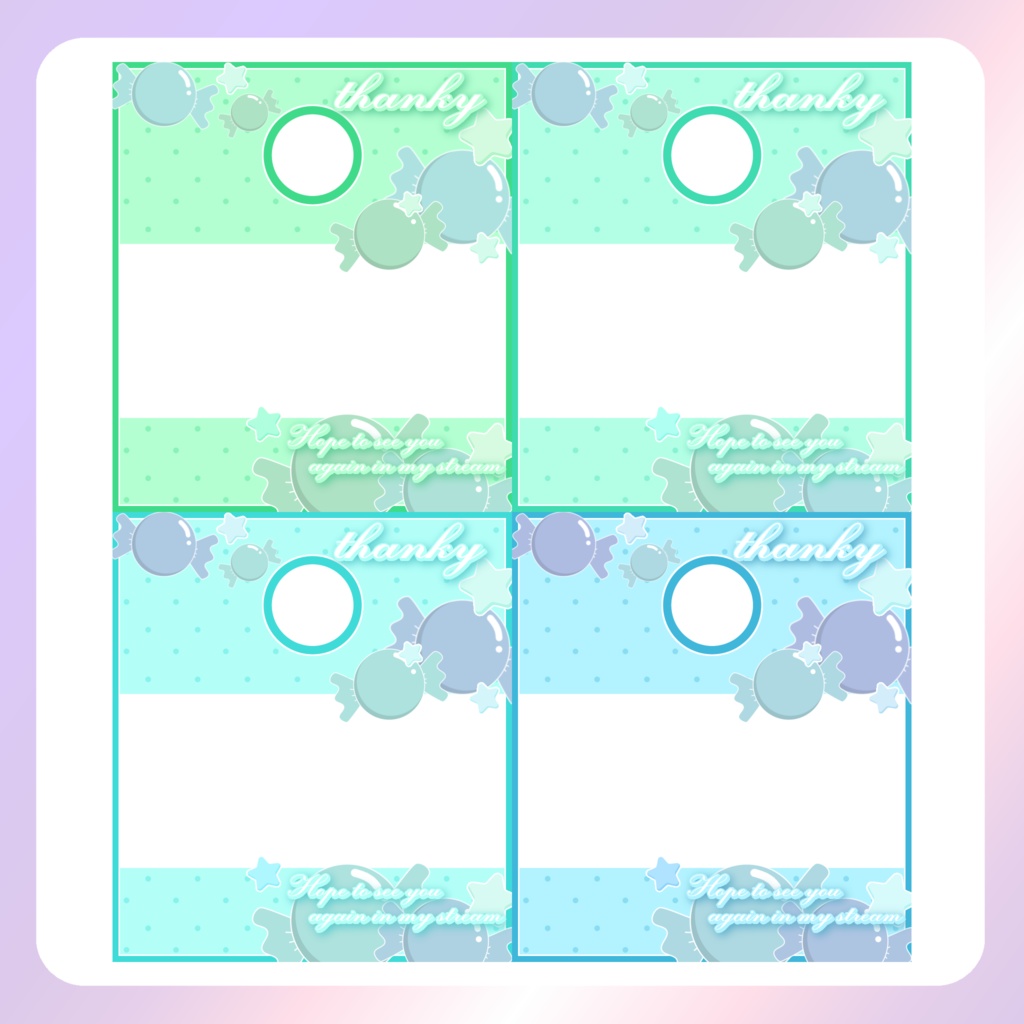 【IRIAM素材】キャンディリザルトフレーム