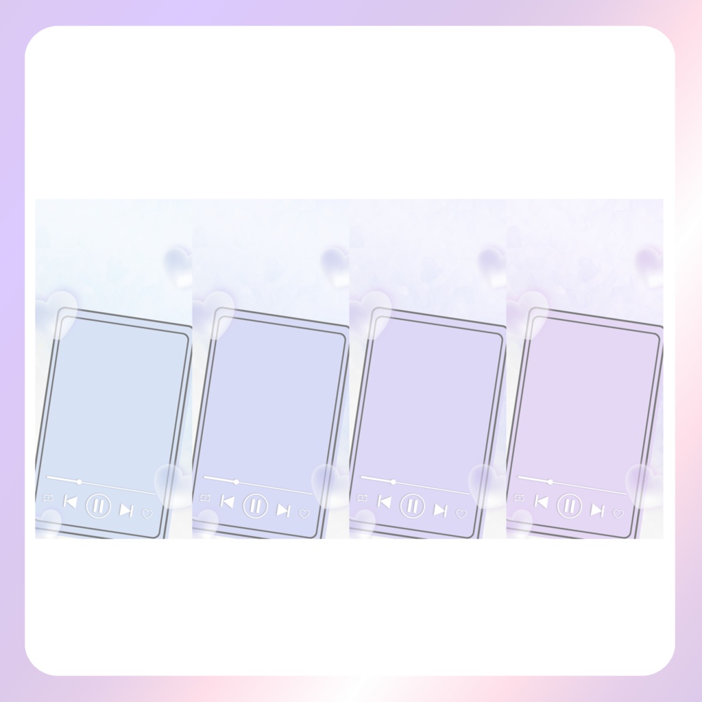 【配信素材】プレイリストはわたし!スマホ壁紙(くすみカラー)