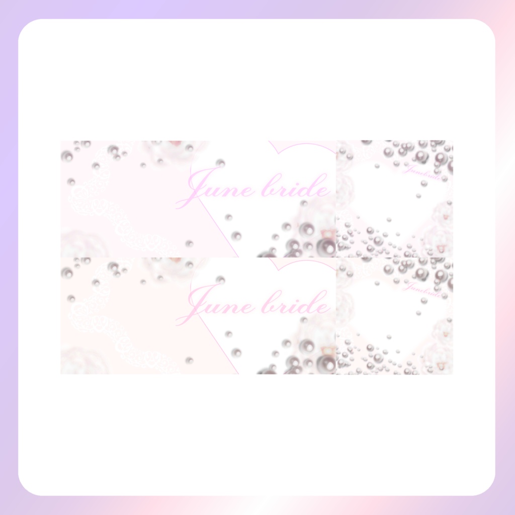 【IRIAM素材】ジューンブライドアイコンリング&ヘッダー
