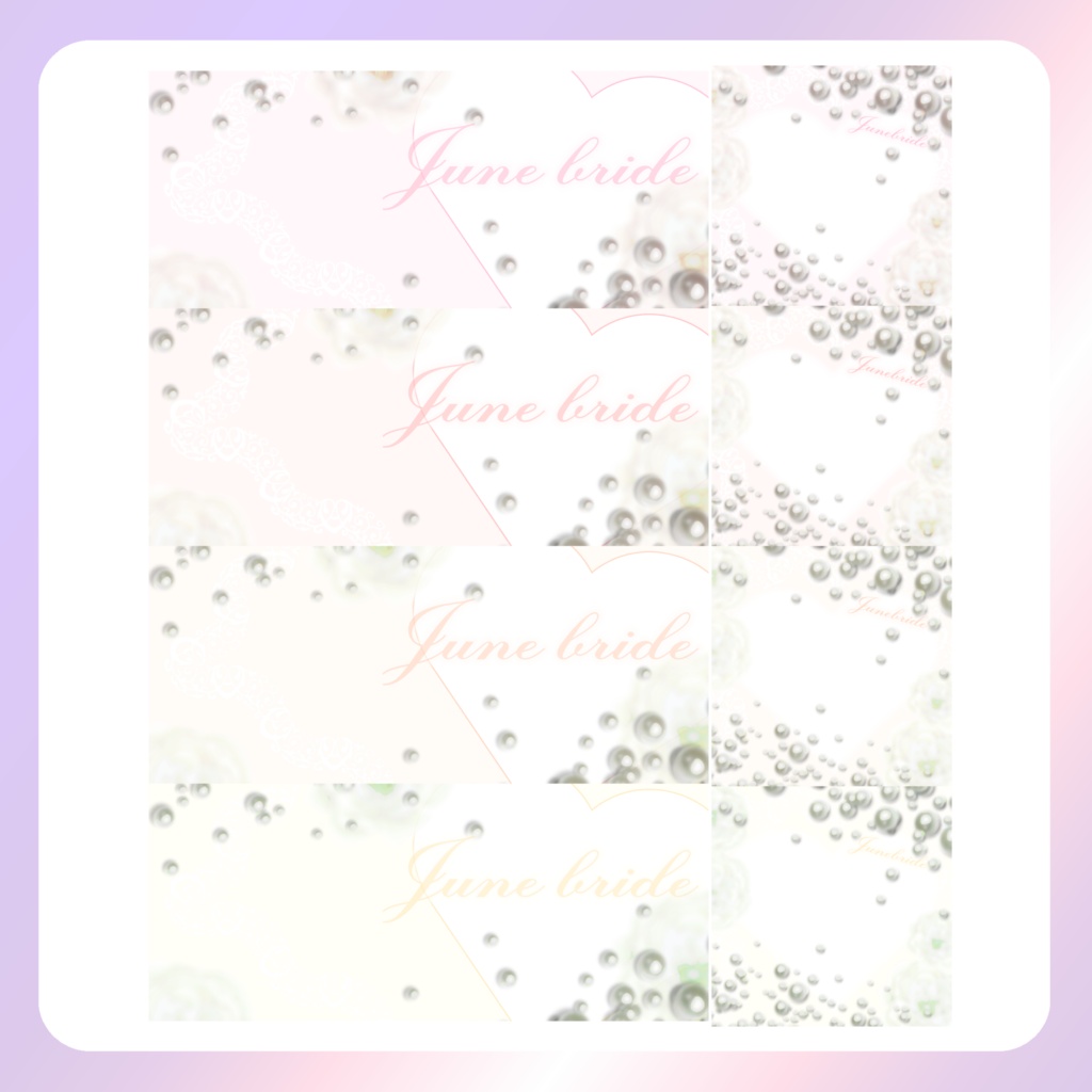 【IRIAM素材】ジューンブライドアイコンリング&ヘッダー