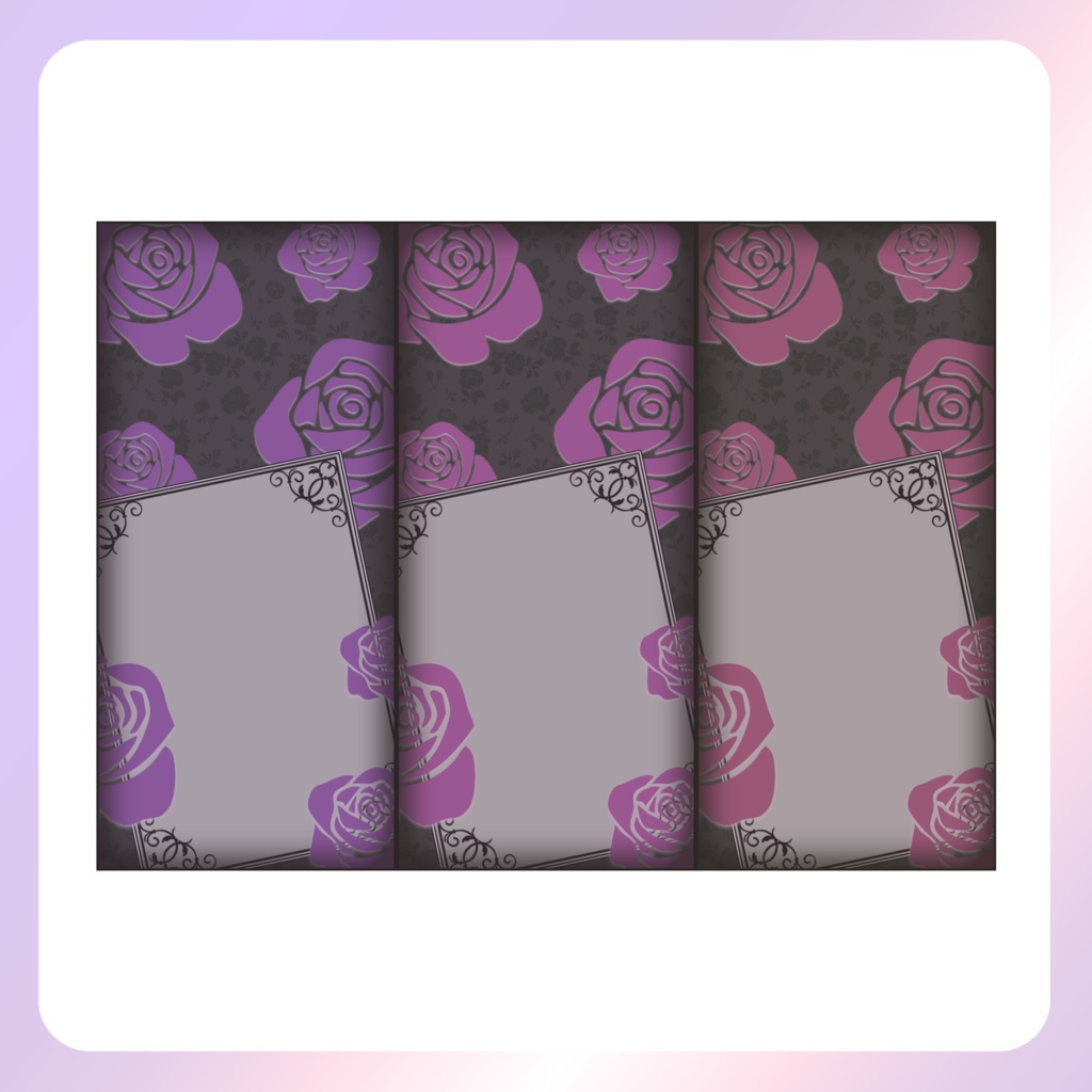 【配信素材】Dark Roseのスマホ壁紙素材