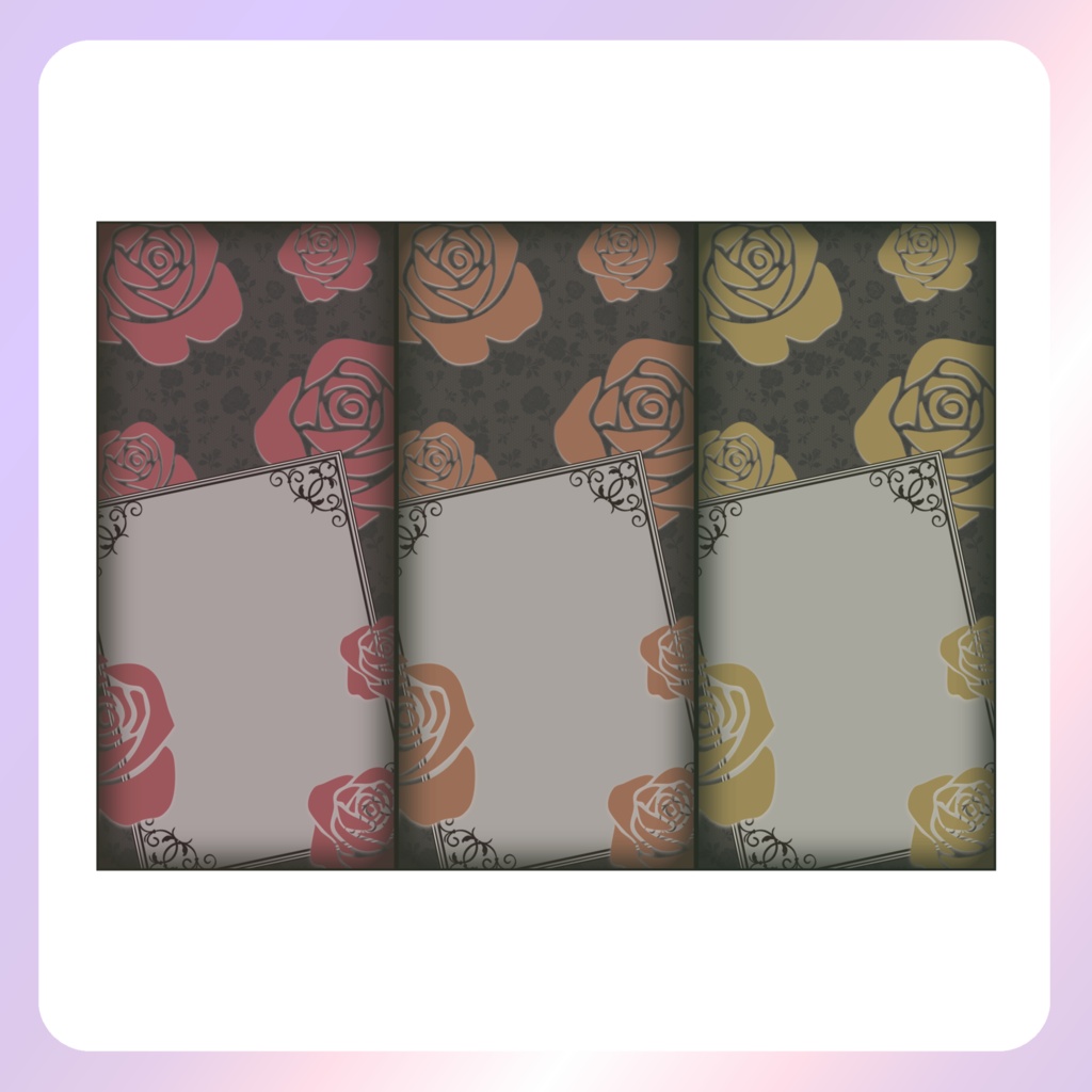 【配信素材】Dark Roseのスマホ壁紙素材