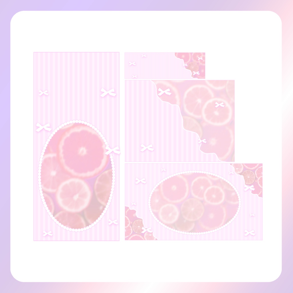 【IRIAM素材】オレンジの返礼品セット素材(mosaic)