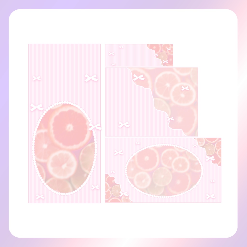 【IRIAM素材】オレンジの返礼品セット素材(mosaic)