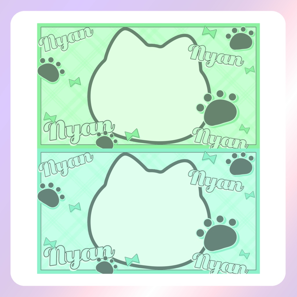 【配信素材】にゃん!にゃん!PC壁紙