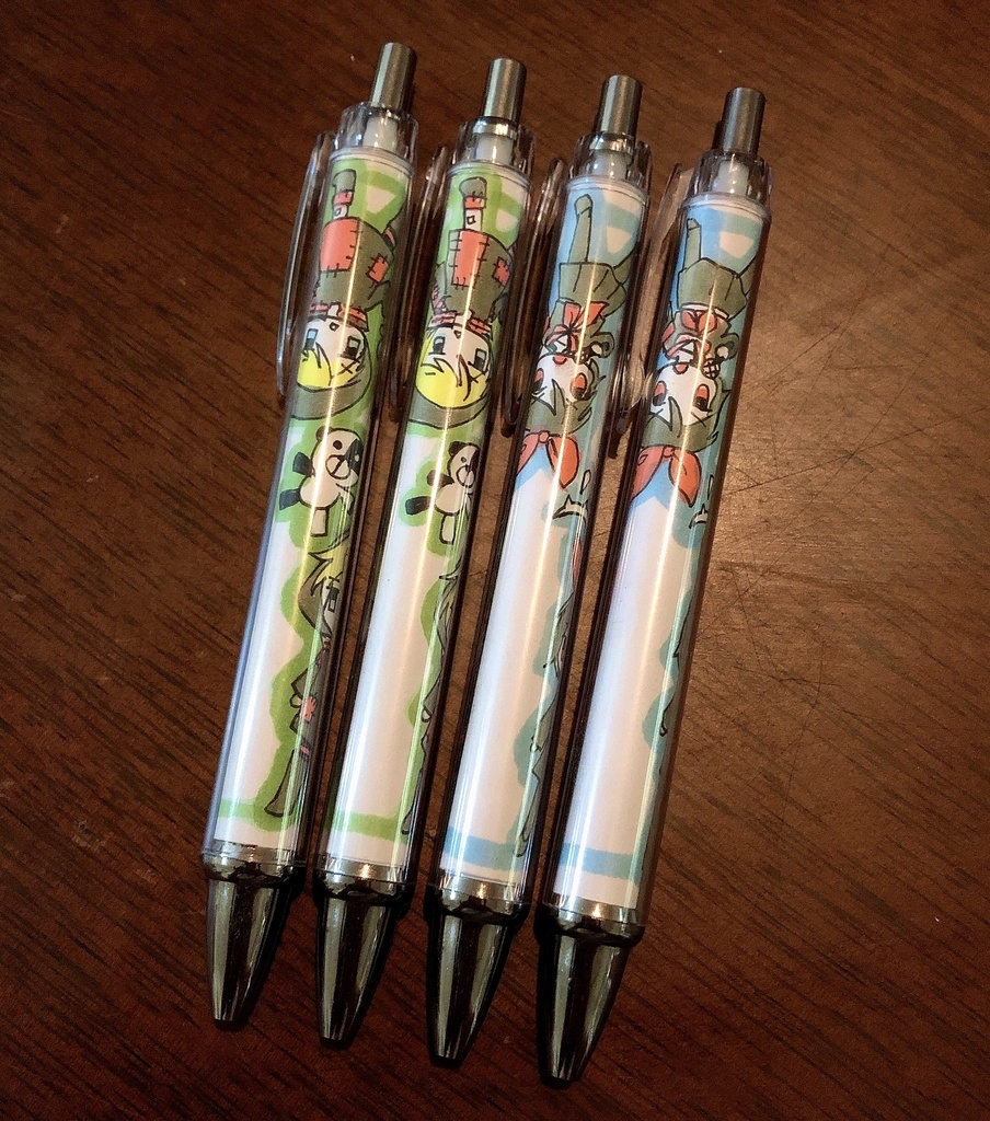 シザーズ、アストレイ手描きボールペン