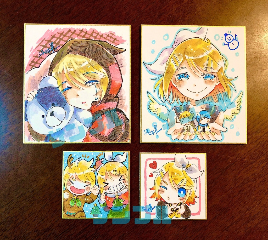 リンレンミニ＆豆色紙原画