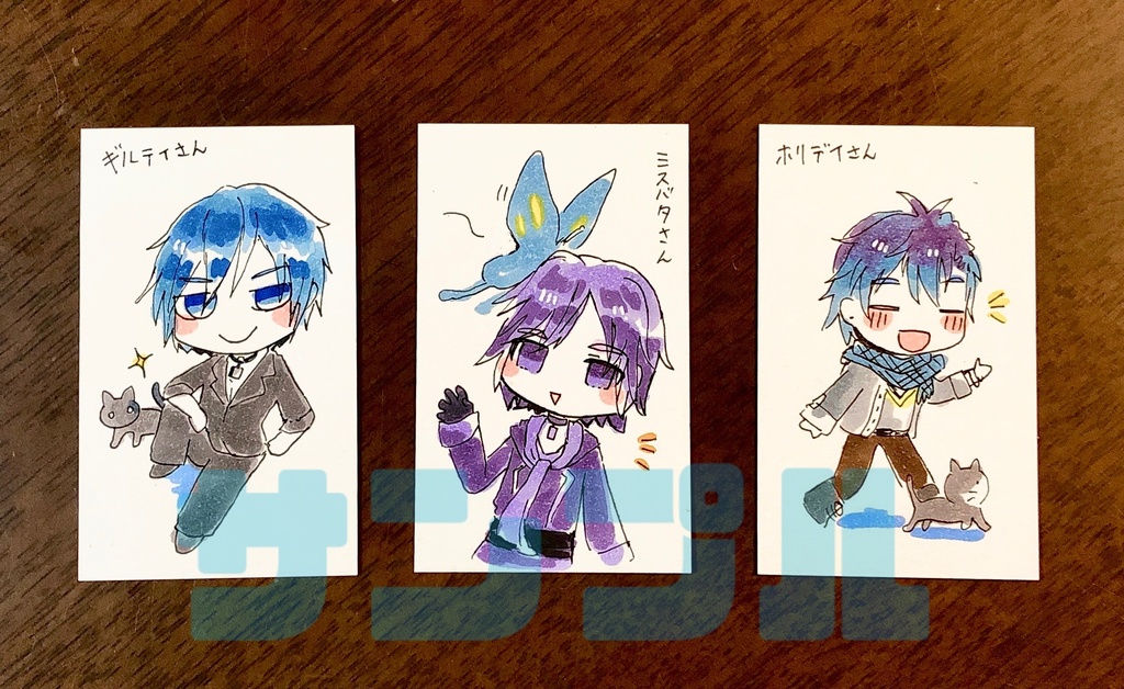 【かいとぱ星祭り】KAITOミニ色紙原画&ゆる原画