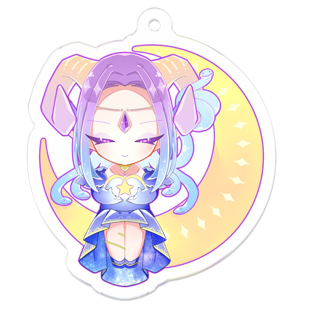 ツクルノ女渦アクリルキーホルダー《Moon》