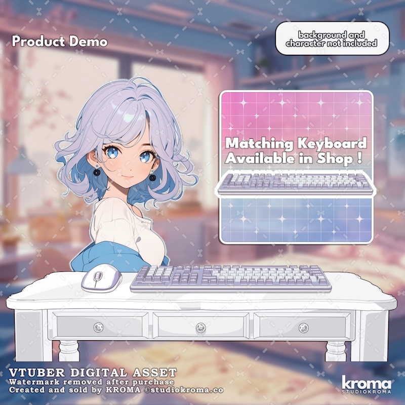 VTUBER ASSET | Purple Mouse