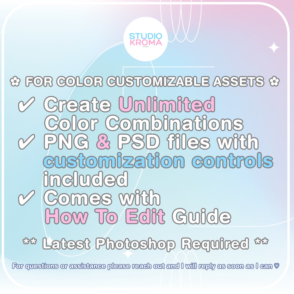 VTUBER ASSET | Glossy Desk (Color Customizable)