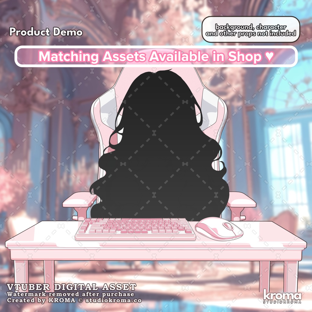 VTUBER ASSET | Mini Keyboard (Color Customizable)